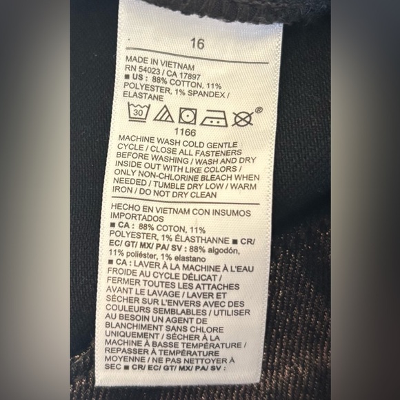 Old Navy High-Waisted Secret-Smooth Pockets O.G. Straight Jeans Silver Sz 16 NWT - Picture 4 of 8